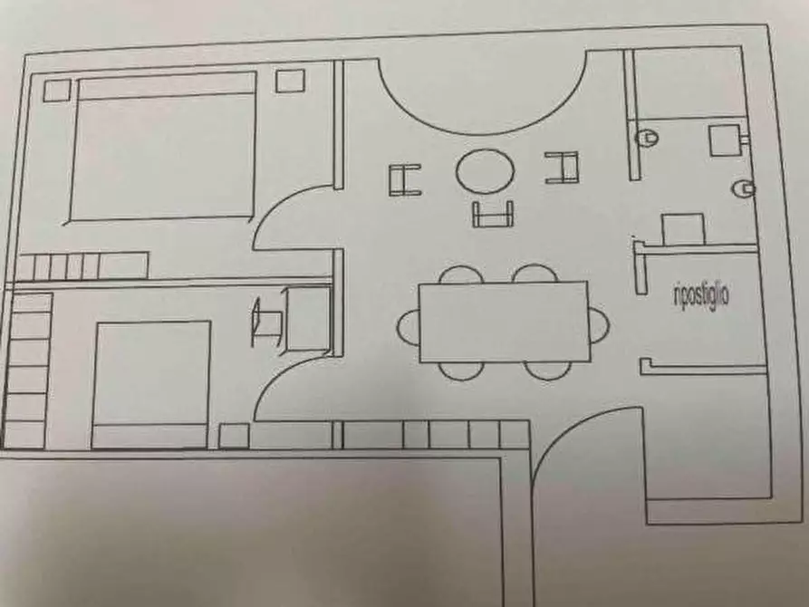 Immagine 1 di Mansarda in vendita  in via della Repubblica, Parete a Parete