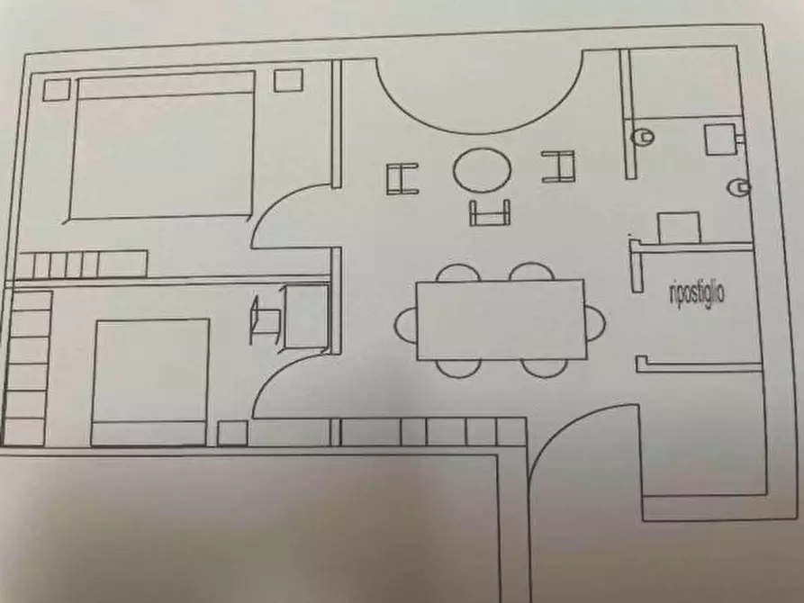 Immagine 2 di Mansarda in vendita  in via della Repubblica, Parete a Parete
