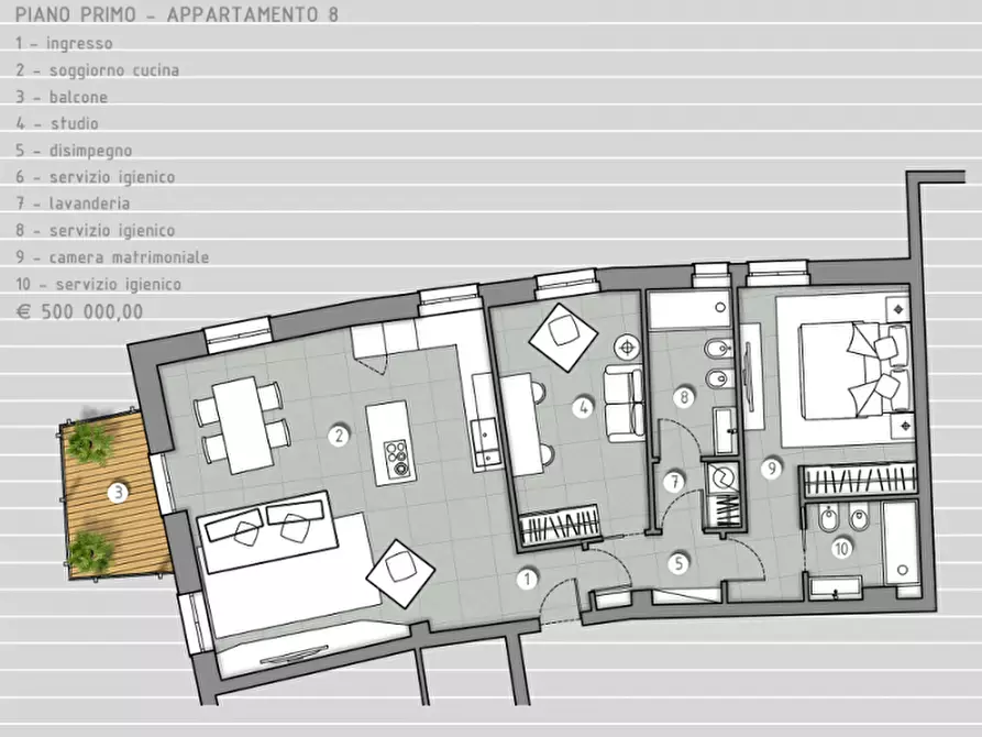 Immagine 16 di Appartamento in vendita  a Celle Ligure