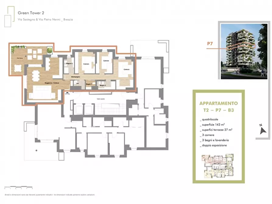 Immagine 35 di Appartamento in vendita  in VIA NENNI a Brescia