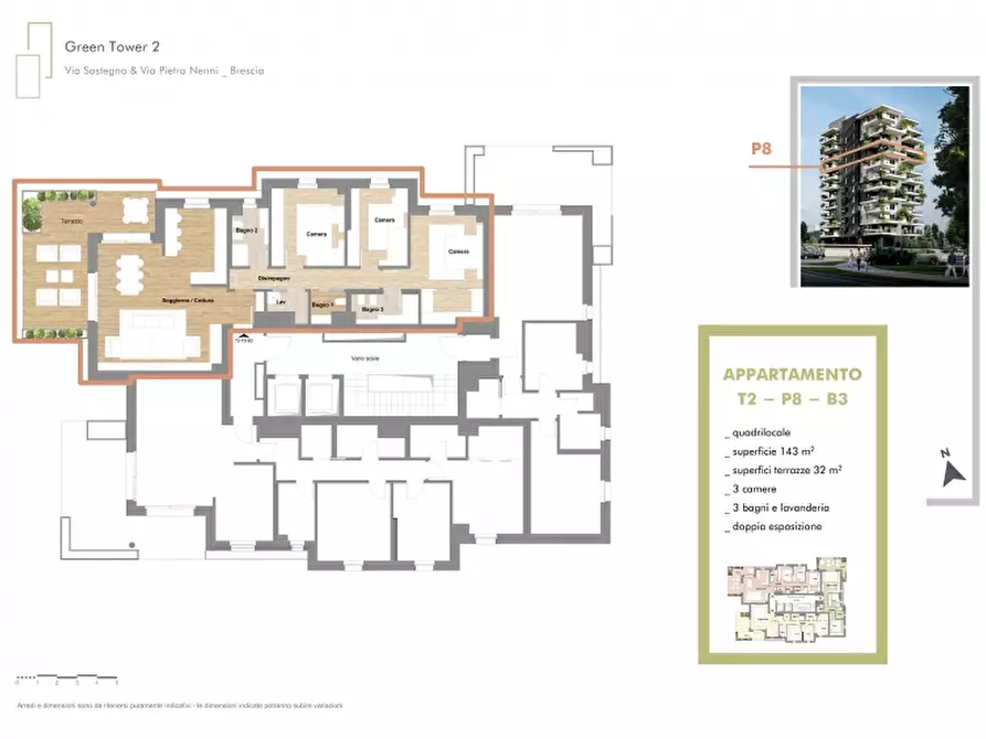 Immagine 37 di Appartamento in vendita  in VIA NENNI a Brescia