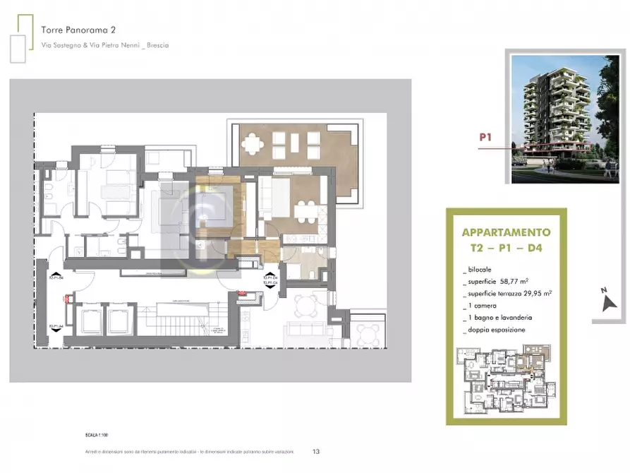 Immagine 14 di Appartamento in vendita  in VIA NENNI a Brescia