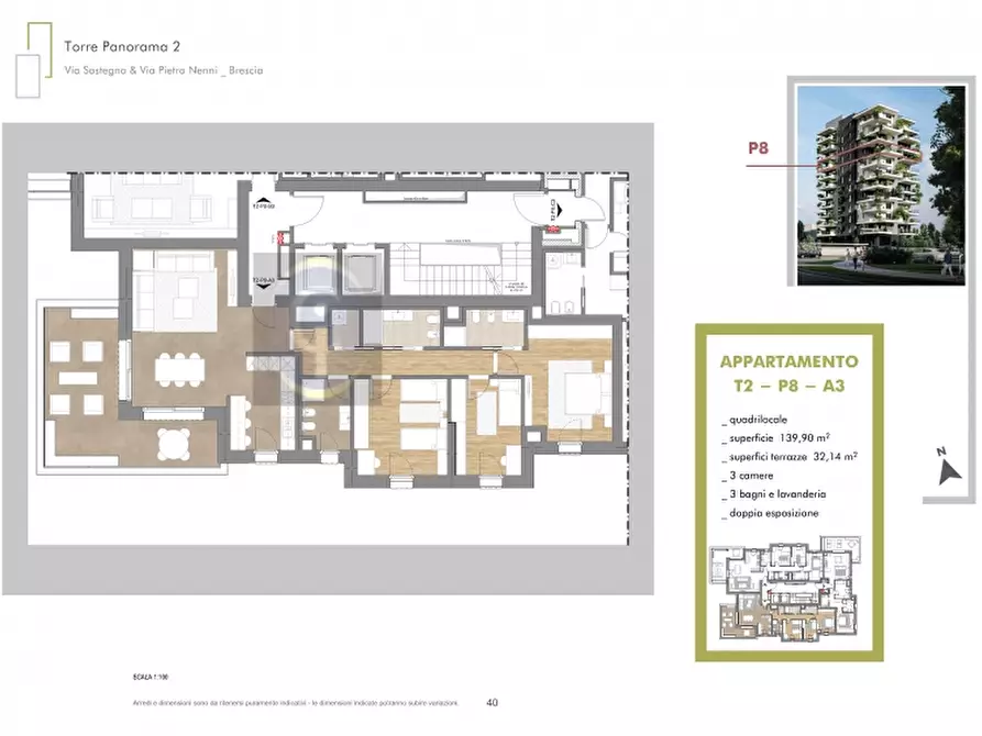 Immagine 15 di Appartamento in vendita  in VIA NENNI a Brescia