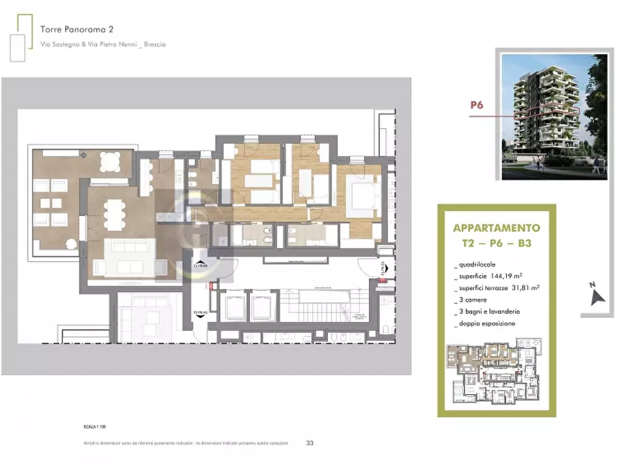 Immagine 13 di Appartamento in vendita  in VIA NENNI a Brescia