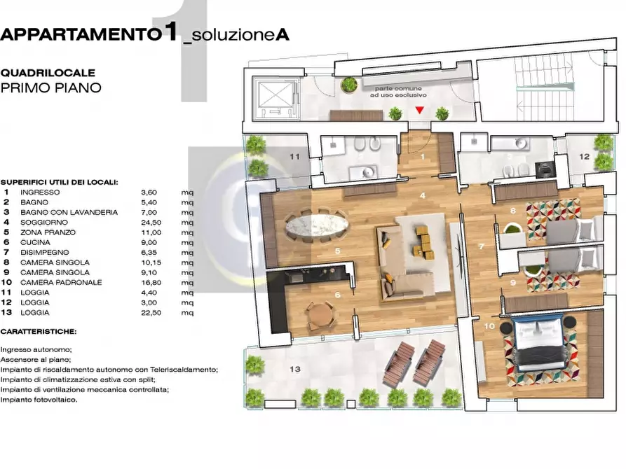 Immagine 10 di Appartamento in vendita  in VILLAGGIO PREALPINO a Brescia