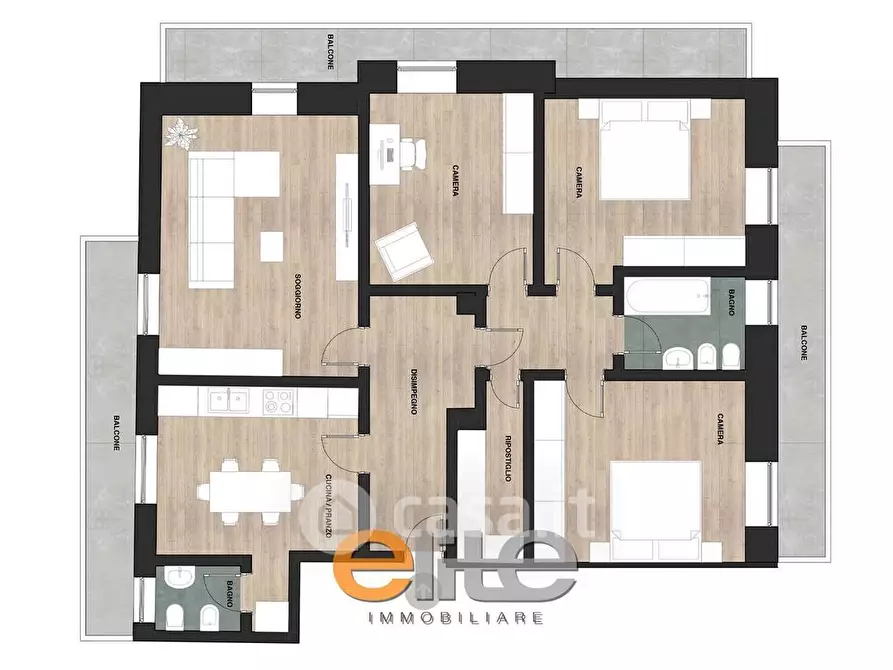 Immagine 31 di Appartamento in vendita  in Via Mecenate 8 a Milano