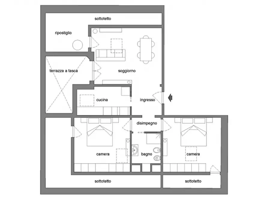 Immagine 17 di Appartamento in vendita  in Corso Matteotti a Montecatini Terme