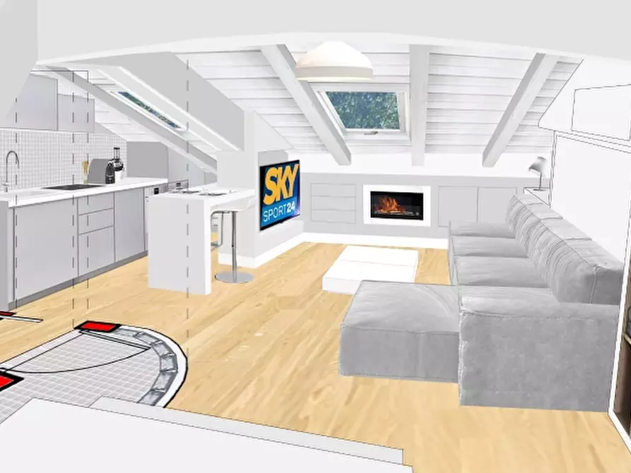 Immagine 5 di Mansarda in vendita  in Viale Angelico 57 a Roma