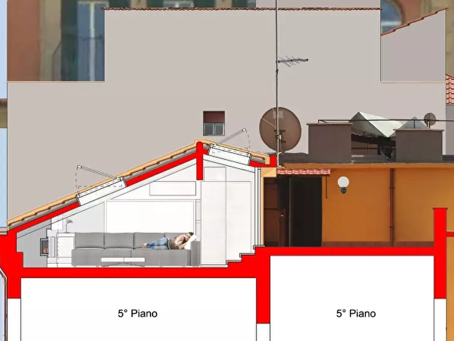 Immagine 8 di Mansarda in vendita  in Viale Angelico 57 a Roma