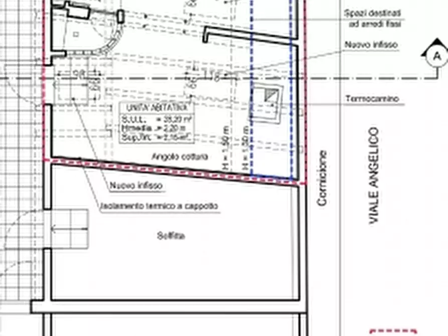 Immagine 10 di Mansarda in vendita  in Viale Angelico 57 a Roma