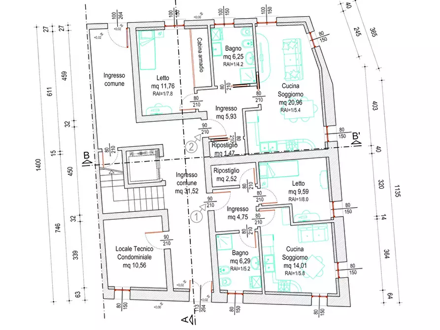 Immagine 4 di Appartamento in vendita  a Luzzara