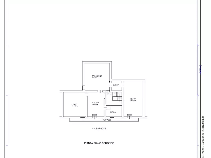 Immagine 30 di Appartamento in vendita  in Via Barisone n. 36 a Sorso