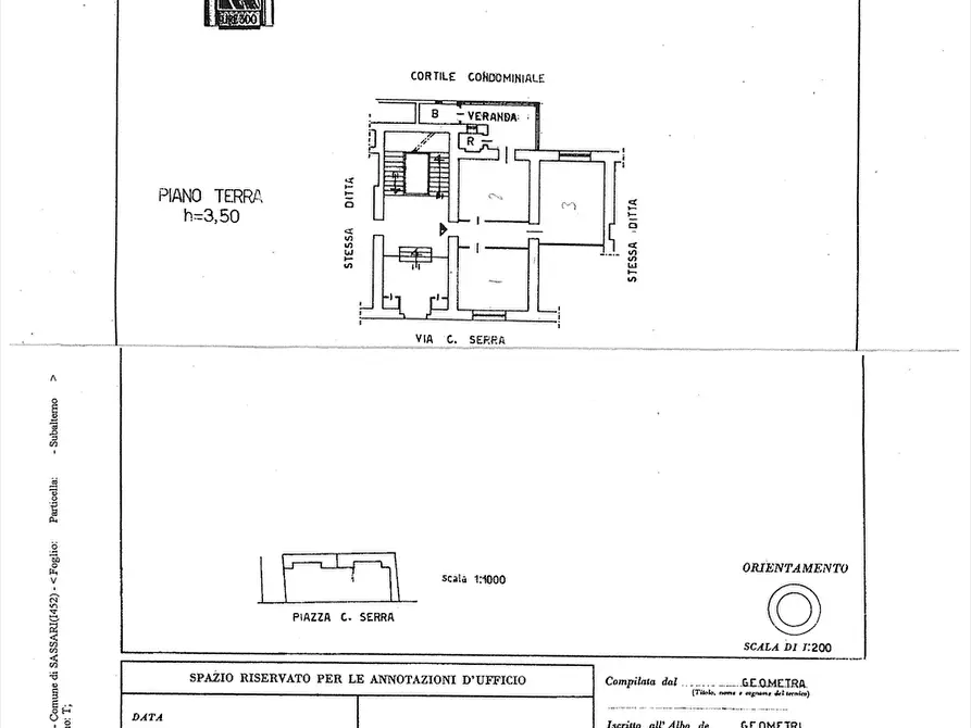 Immagine 30 di Appartamento in vendita  in Piazza Colonello Serra n. 8 a Sassari
