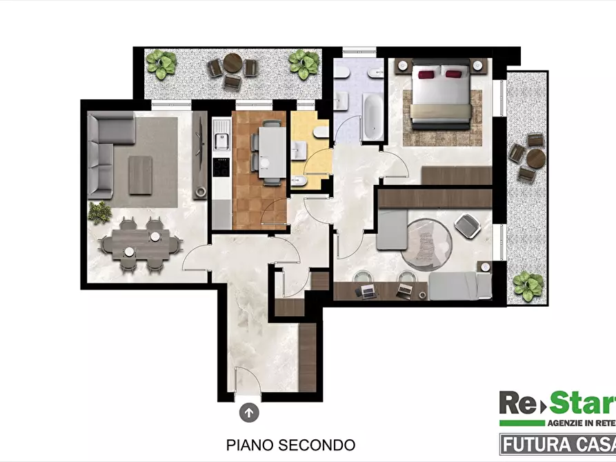 Immagine 2 di Appartamento in vendita  in Via Eugenio Bruno a Chieti