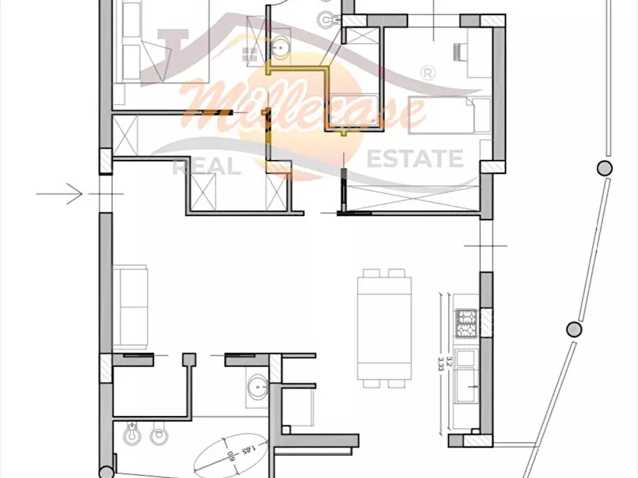 Immagine 30 di Appartamento in vendita  in via monteforte a Siracusa