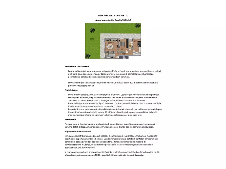 Immagine 36 di Appartamento in vendita  in Via Aurelia a Roma