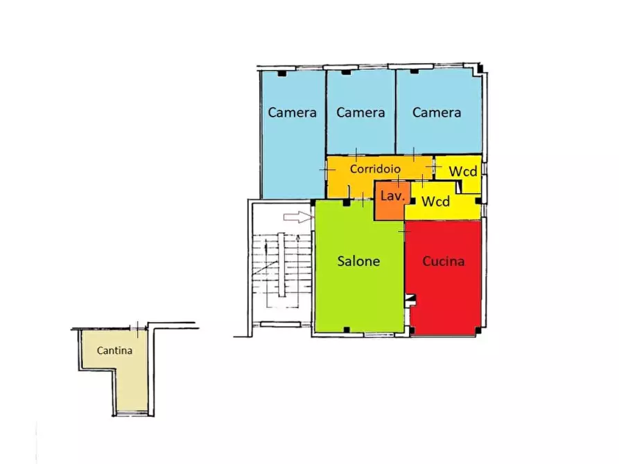 Immagine 2 di Appartamento in vendita  in Via Delle Ciambre a Palermo