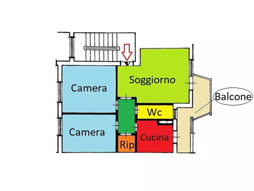 Immagine 2 di Appartamento in vendita  in Via San Raffaele Arcangelo a Palermo