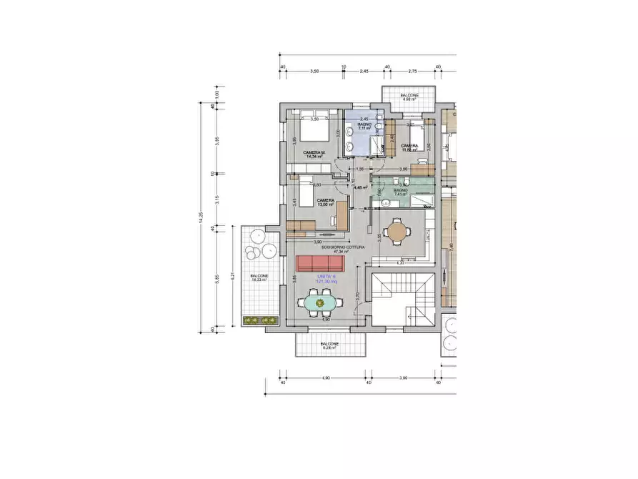 Immagine 5 di Appartamento in vendita  a Erbusco