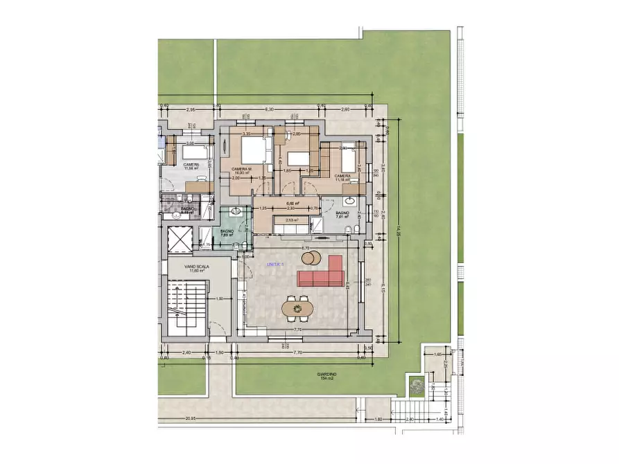 Immagine 5 di Appartamento in vendita  in Via Trieste a Erbusco