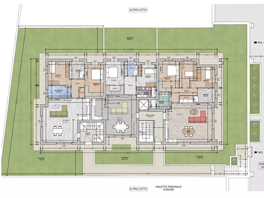 Immagine 6 di Appartamento in vendita  in Via Trieste a Erbusco