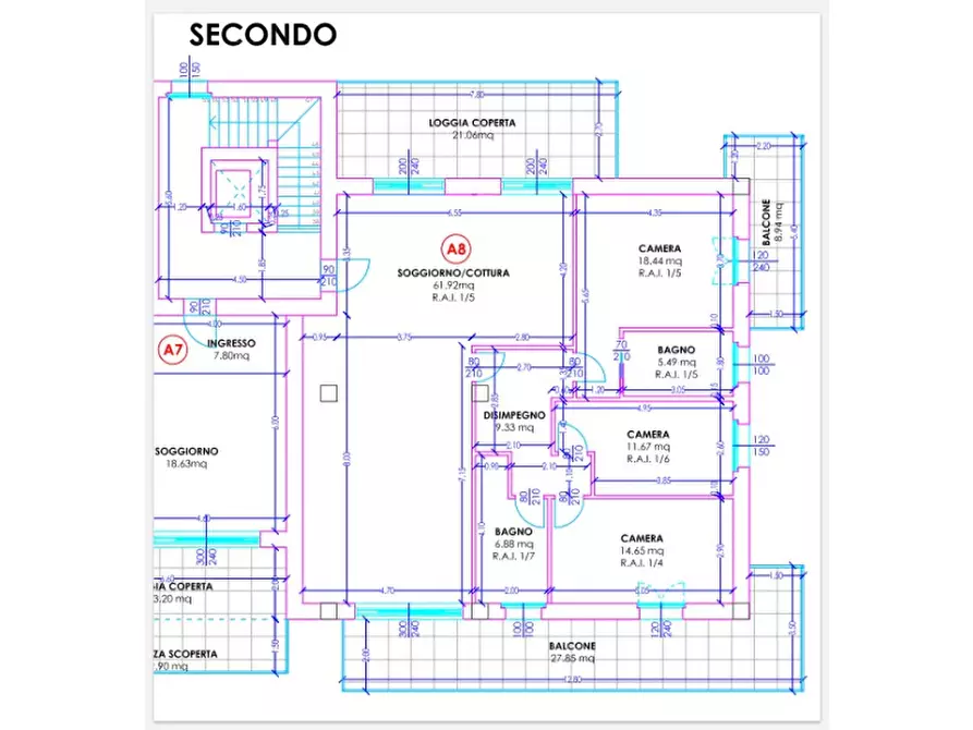 Immagine 5 di Appartamento in vendita  in Via degli Ulivi a Rovato