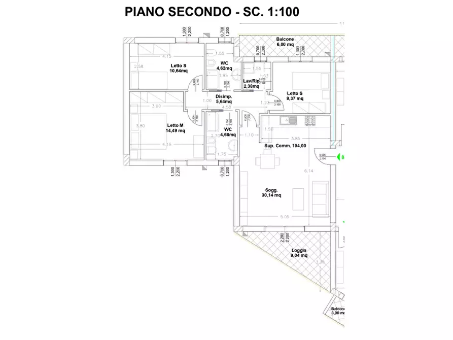 Immagine 11 di Appartamento in vendita  in Via Consolare a Santa Flavia