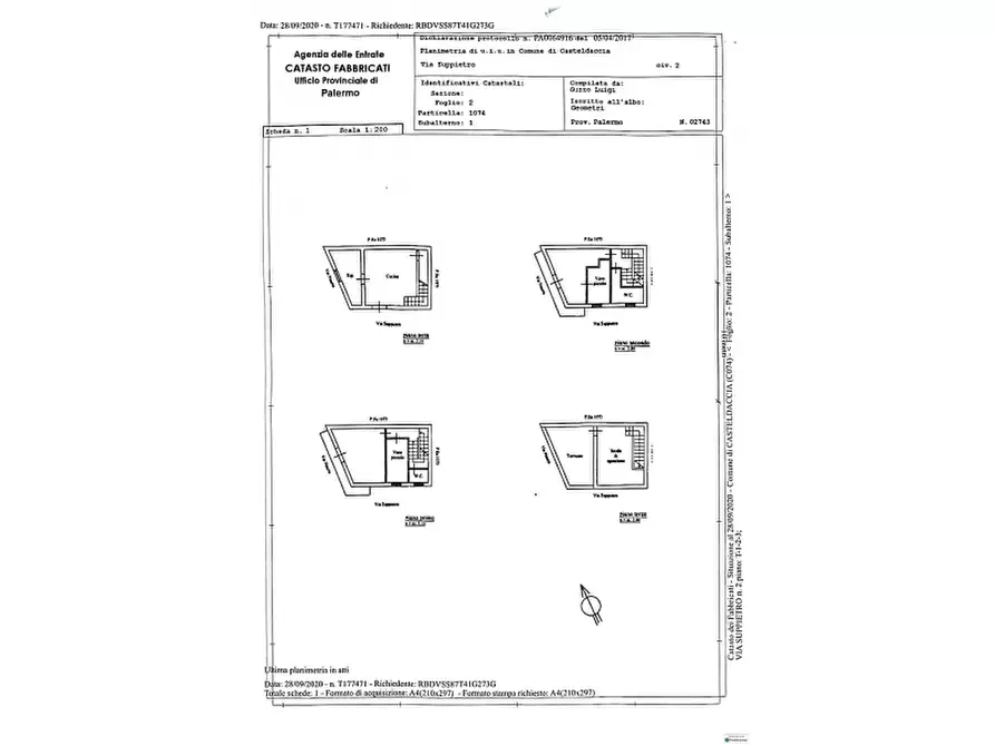 Immagine 1 di Palazzo in vendita  in Via Suppietro a Casteldaccia