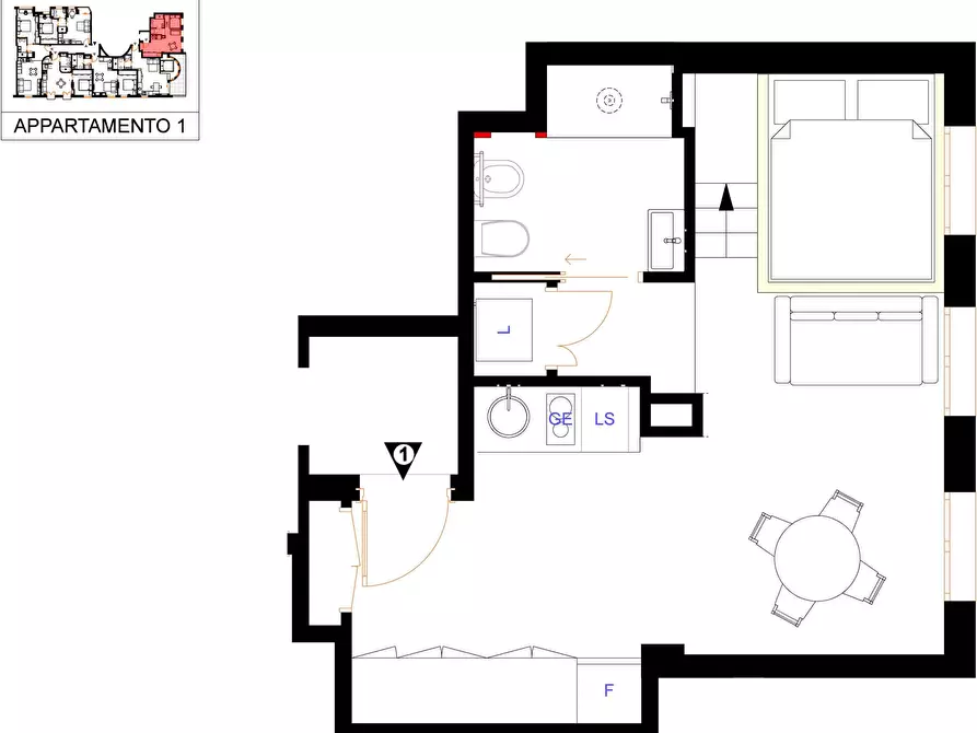 Immagine 19 di Appartamento in affitto  in Via Ruggero Boscovich55 a Milano