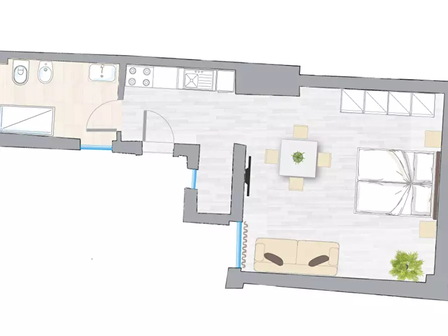 Immagine 5 di Appartamento in affitto  in Strada Maggiore52 a Bologna