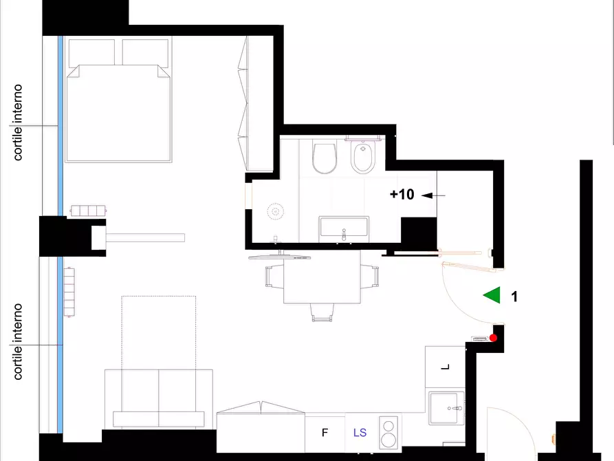 Immagine 28 di Appartamento in affitto  in Via Francesco Daverio6 a Milano