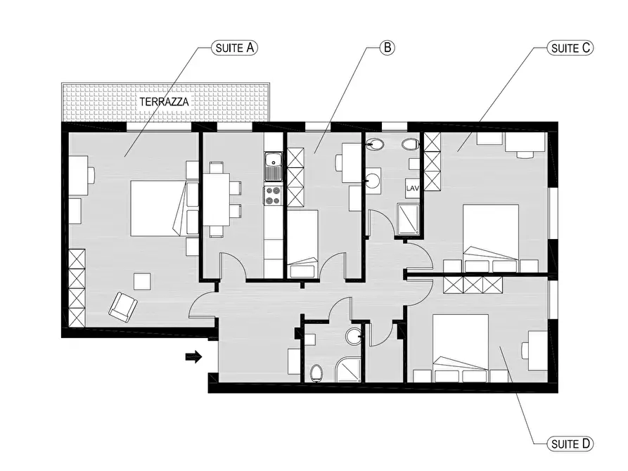 Immagine 7 di Camera in affitto  in Via Michelangelo Buonarroti243 a Padova