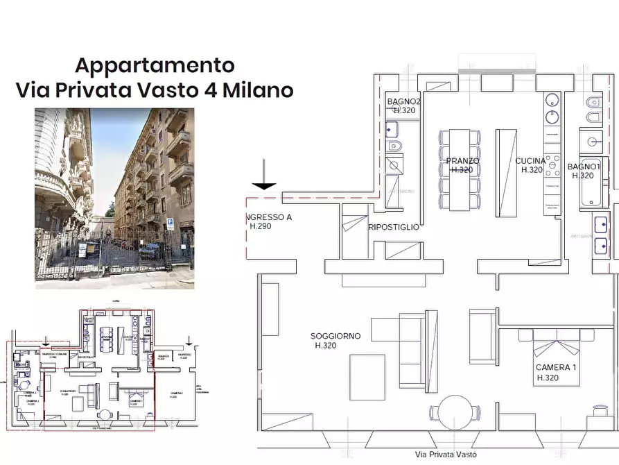 Immagine 28 di Appartamento in affitto  in Via Privata Vasto4 a Milano