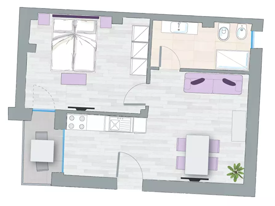 Immagine 2 di Appartamento in affitto  in Strada Maggiore52 a Bologna