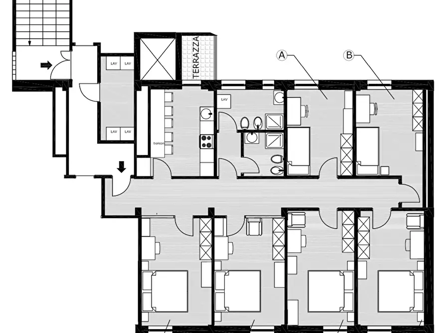 Immagine 19 di Camera in affitto  in Via Firenze16 a Vicenza