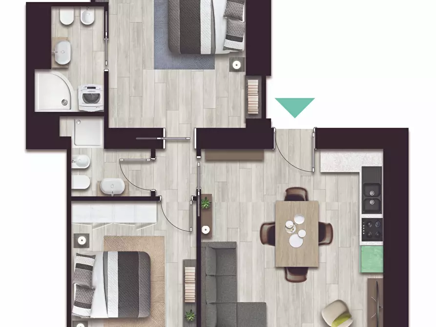 Immagine 6 di Appartamento in affitto  in Via Cenisio54 a Milano