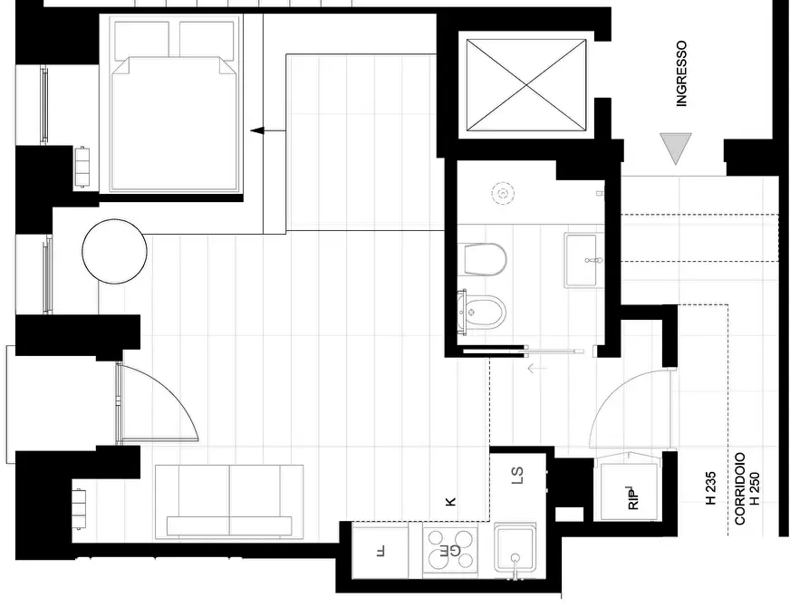 Immagine 35 di Appartamento in affitto  in Via Giovanni da Procida7 a Milano