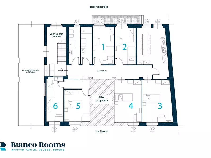 Immagine 33 di Camera in affitto  in Via Romolo Gessi17 a Torino