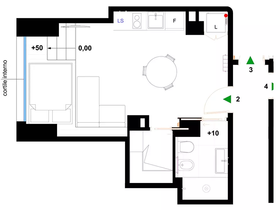 Immagine 23 di Appartamento in affitto  in Via Francesco Daverio6 a Milano