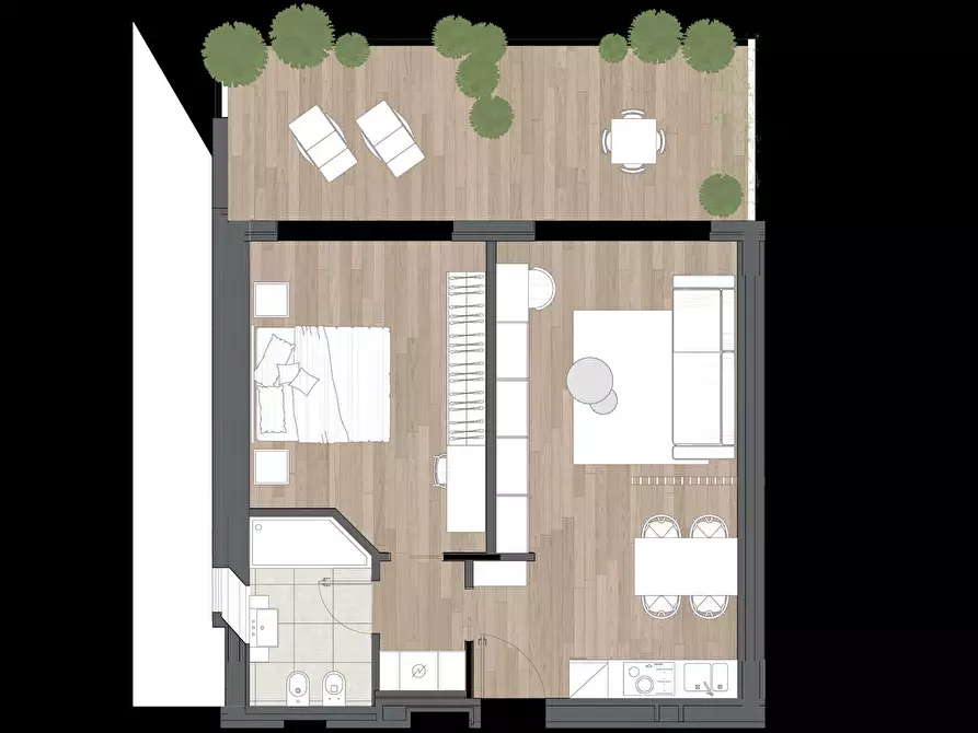 Immagine 5 di Appartamento in affitto  in Via Carlo Serassi26 a Bergamo