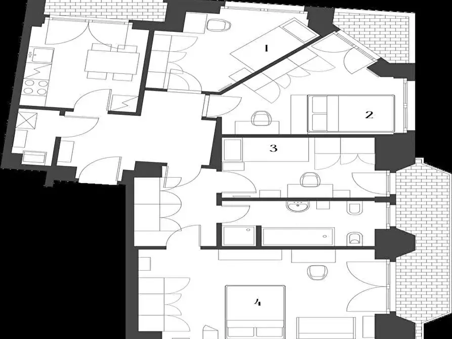 Immagine 8 di Camera in affitto  in Viale Tibaldi2 a Milano