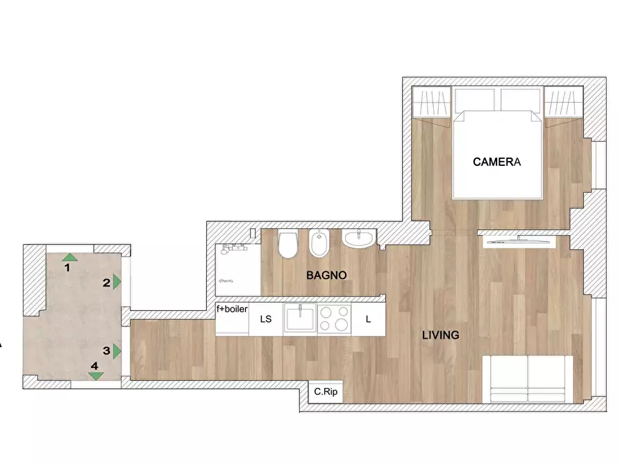 Immagine 25 di Appartamento in affitto  in Viale Evaristo Stefini3 a Milano