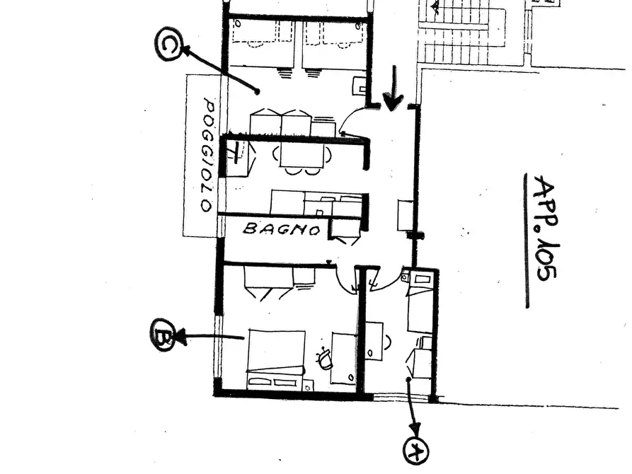 Immagine 10 di Camera in affitto  in Via Augusto Murri a Venezia