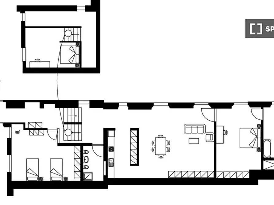 Immagine 2 di Appartamento in affitto  in Via dei Pandolfini a Firenze