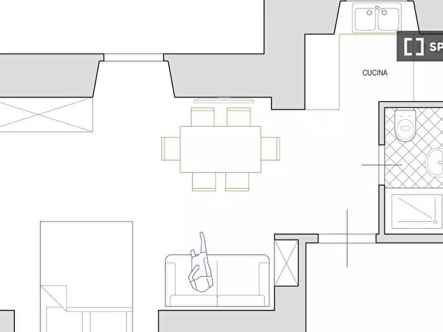 Immagine 2 di Ufficio in affitto  in Via Statilia a Roma