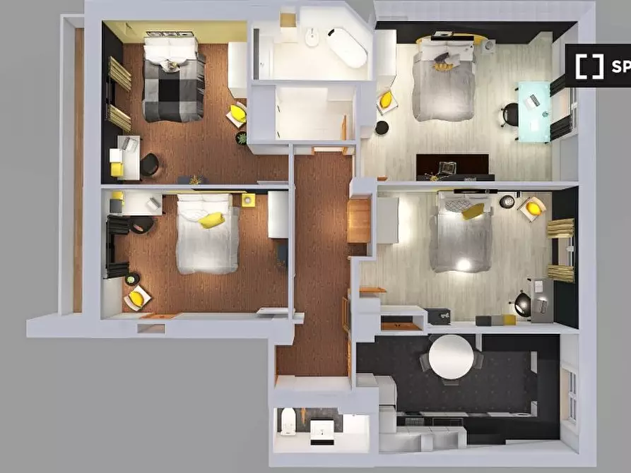 Immagine 6 di Camera condivisa in affitto  in Via Luigi Leonardo Colli a Torino