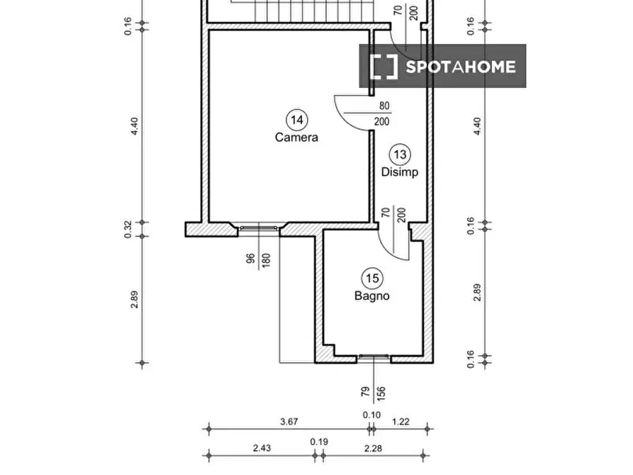 Immagine 10 di Camera condivisa in affitto  in Via Massenzio Masia a Bologna