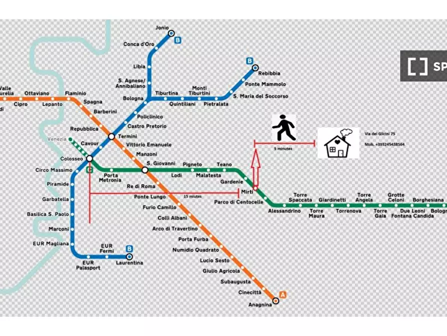 Immagine 16 di Appartamento in affitto  in Via dei Glicini a Roma