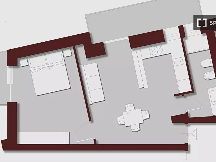 Immagine 6 di Appartamento in affitto  in Via della Balduina a Roma