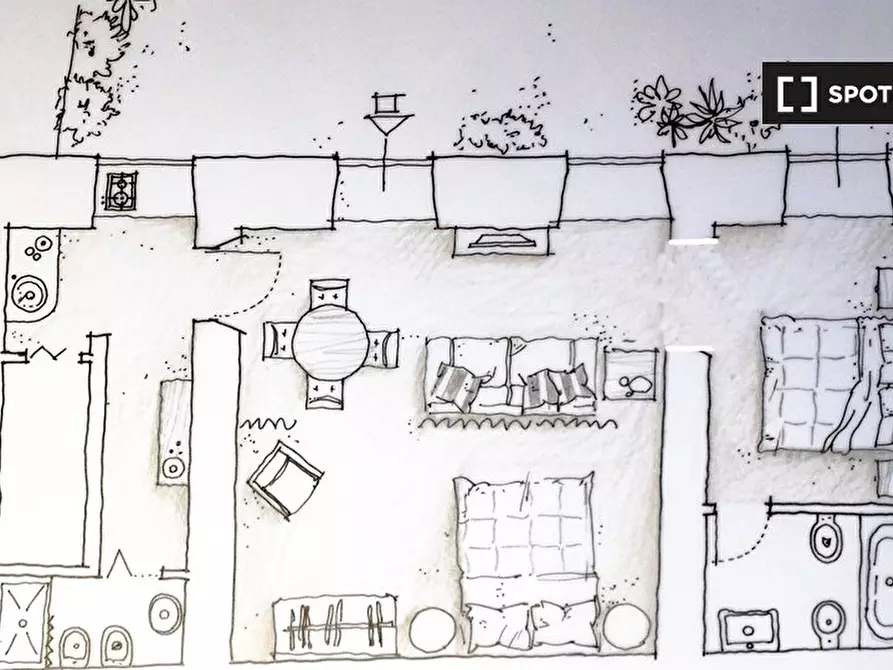 Immagine 8 di Appartamento in affitto  in Via del Monte della Farina a Roma